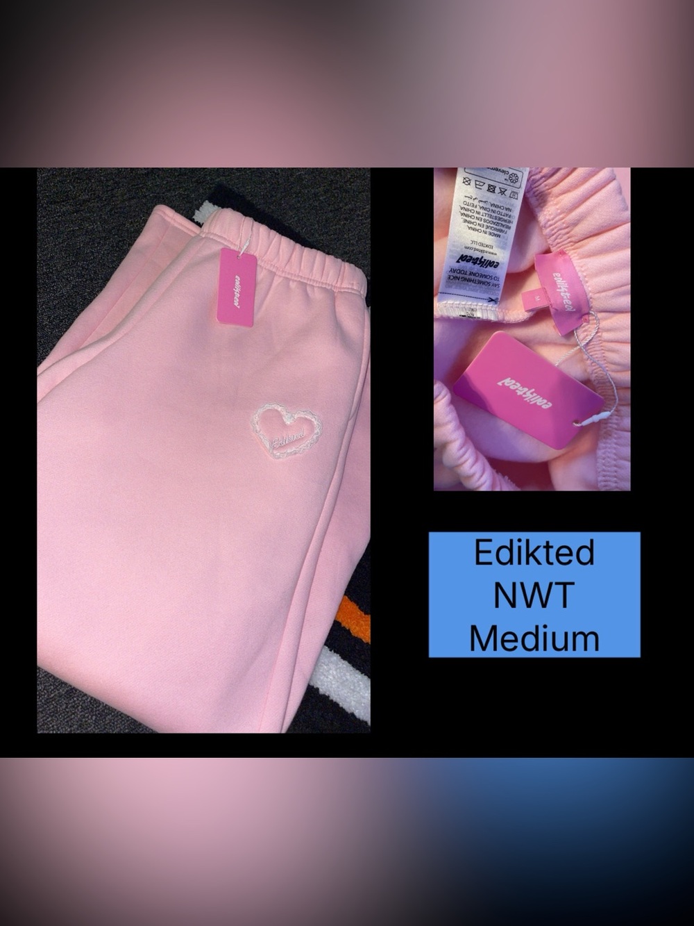 Edikted women’s NWT sweatpants size medium
